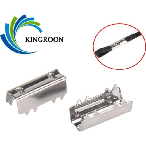 KINGROON 10pcs 20pcs 3D Printer Open Belt Clip Open-end Timing Belts Openbuilds belt Clamp Crimp Style