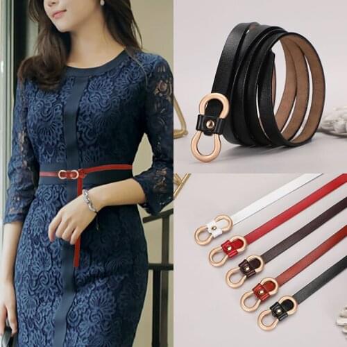 Fashion Leather Womens belt With Springsummer Dress Coat Thin Waist Chain Decoration Personality Trend Knotted Waist Rope Gist