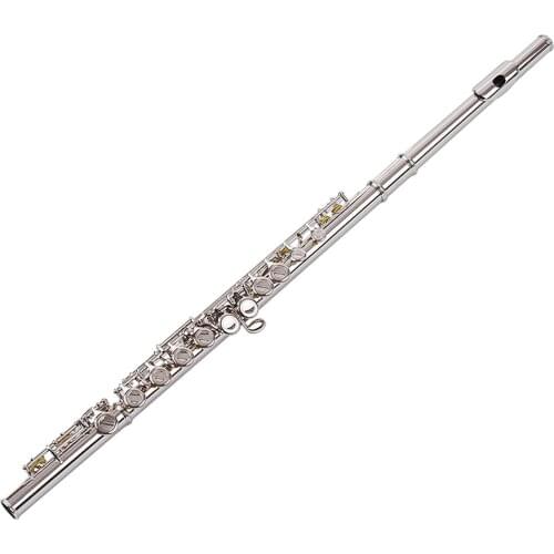 Muslady 16 Holes Closed Hole Flute C Key Flutes Cupronickel Woodwind Instrument Musical Instruments Cloth Rod Gloves Screwdriver