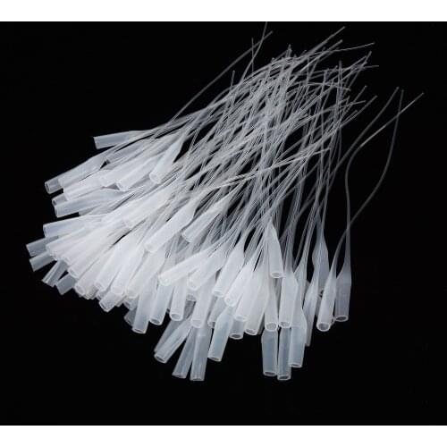 100pieces Glue Micro-tips Plastic Glue Bottle Tips Glue Extender Precision Applicator Dropping Tube Nozzle Adhesive Dispensers