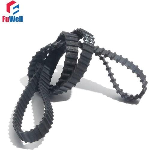 DXL Type Timing Belt DA XL Black Rubber Pulley Belt 10/15mm Belt Width 670/690/828/860DXL Closed Loop Double Teeth Gear Belt