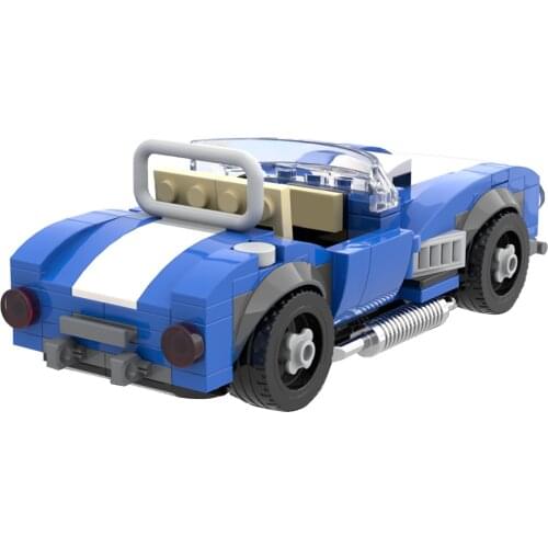 Road racing AC Cobra Shelby Widescreen 10265 Roadster Building Block Bricks Toys Assembled Model Sports Car Boys Birthday Gifts