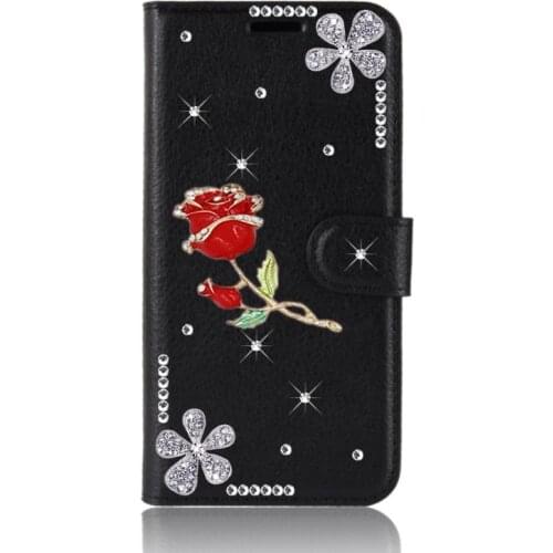 Luxury For Samsung Galaxy S21 Ultra S20Plus Note10plus A71 A51 Case Glitter Bling Diamond Flip Leather Wallet Funda Bag Cover