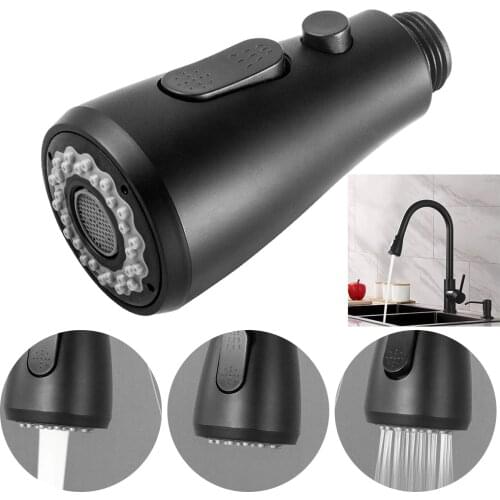 Faucet Shower Sprinkler Kitchen Sink Pull Out Faucet Nozzle Black Shower Tap Spray Head Replacement ABS