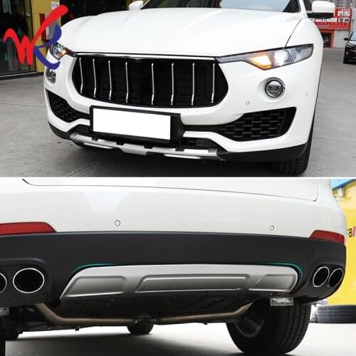 Loyalty Front Rear Bumper Protector Guard Skid Plate Cover Trim for Maserati Levante 2016 2017 Car Accessories