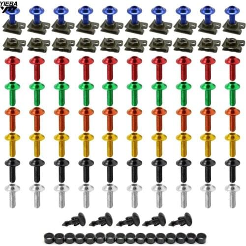 1 Set CNC Motorcycle Accessories Fairing Body Work Bolts Screw for kawasaki VERSYS 650cc ZZR1200 ER-5 NINJA 650R/ER6F/ER6N ZX-6