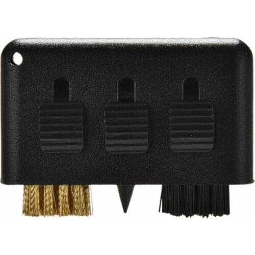 1Pc 3-in-1 Pocket Black For Wood/Iron Carry Golf Club Brush Portable Golf Putter Wedge Ball Groove Cleaner Kits Cleaning Tools