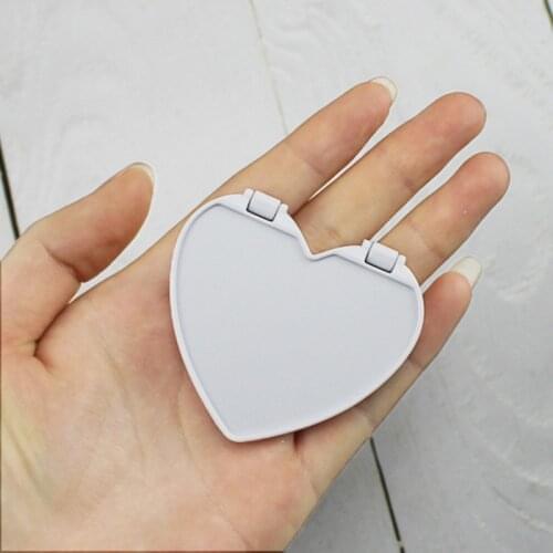 1pcs concave Grooved heart Mirrors blank mobile phone folding stretch bracket Phone Holder