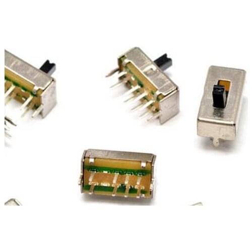 10PCS SS-23D07VG4 3 Position 2P3T PCB Panel Vertical Slide Power Toggle Switch