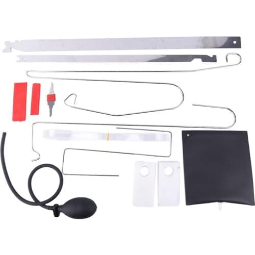 12pcs Emergency Unlock Universal Car Door Key Lost Lock Out Airbag Air pump Auto repair tools