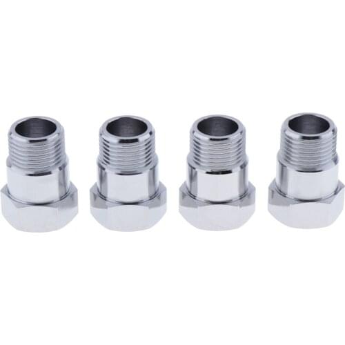 4x O2 Qxygen Sensor Test Pipe Extension Extender Adapter Spacer M18x1.5 Bung