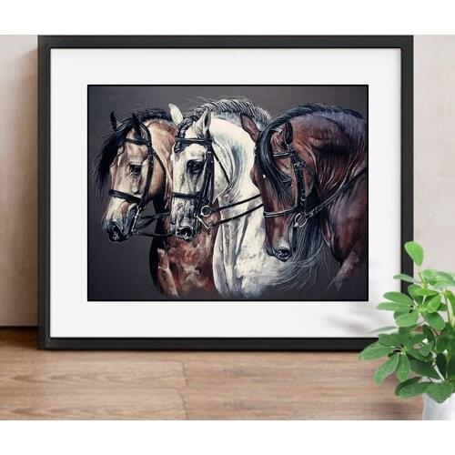 Diamond Painting Animals Crystal Beadwork Diamond Horse Embroidery Hobby And Handicraft Diamond Mosaic Full Display