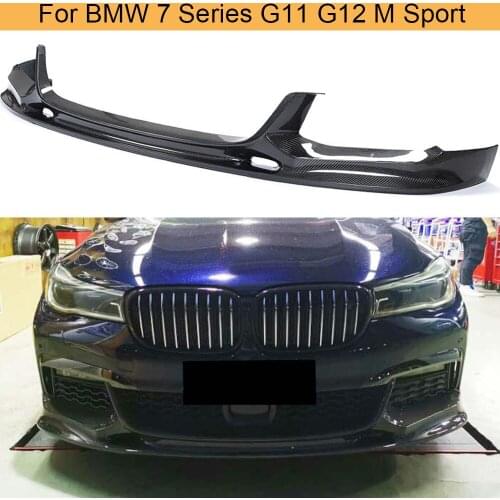 Car Front Bumper Lip Spoiler For BMW 7 Series G11 G12 M Sport 2016 2017 2018 Front Lip Spoiler Splitters Carbon Fiber / FRP