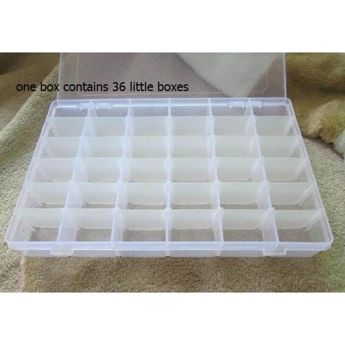 FREE Shipping detachable 36 compartments thread floss bobbin box boxes, can hole 108 bobbins