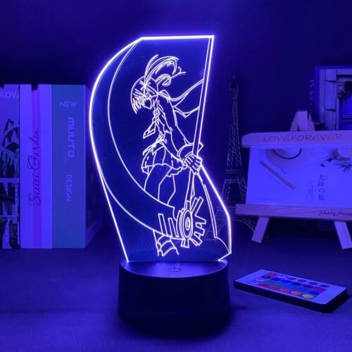 Touch Sensor Colorful Nightlight Anime 3d Lamp Soul Eater Maka Albarn LED Night Light for Home Room Decor Nightlight