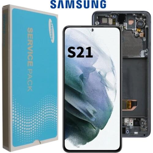 6.2'' Original For Samsung Galaxy S21 display G991 G990F with Frame Display Touch Screen Digitizer For Samsung S21 LCD Display