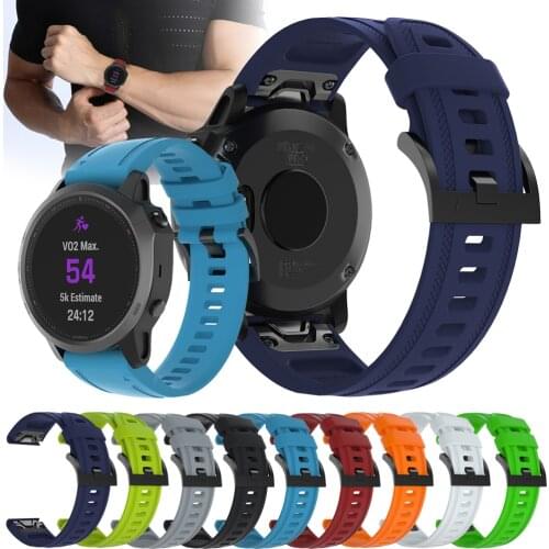 For Garmin Fenix 6S / 6S Pro Quick release Silicone Watchband Wrist Band Sport Bracelet 20mm Watch Strap For Fenix 5S / 5S Plus