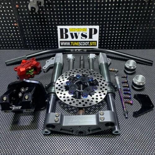 Handlebar Kit For DIO JOG Tuning BWSP Upgrade Set With Forks Triple Tree Brake Disk Caliper Rudder