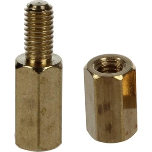 50 Pcs Brass Screw Thread PCB Stand-Off Spacer M3 Male X M3 Female 6mm & 50 Pcs Screw PCB Standoff Spacers 8mm Body
