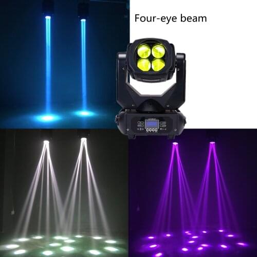 Hot selling high quality 100W LED beam 4X25W four-eye super moving head stage effect light suitable for dance halls, etc