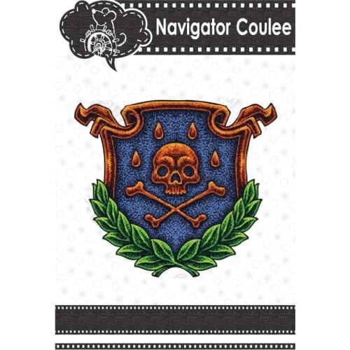 Skull Shield Metal Cutting Die 2021 Layered Template Craft Supplies Cut Decoration Dead Scrapbook Craft Mold Stamp