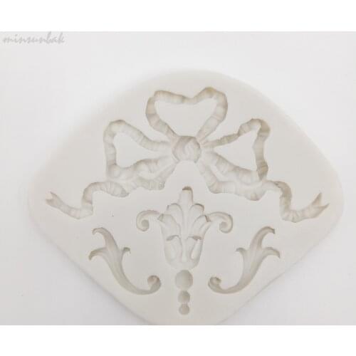 Minsunbak Delicate Bow Shape Silicone Fondant Mold Bow Tie Styling Cake Decorating Tool DIY Baking Tool
