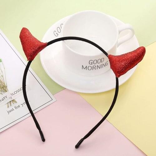 Fashion Devil Horns Headband Holiday Atmosphere Antlers Headband Christmas Kids Adults Birthday Party Gift Hair Accessories New
