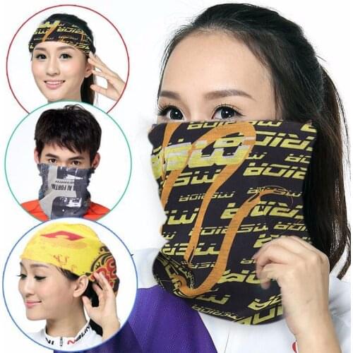 AMYO Soft Magic Scarf for Men Women Head Face Neck Sunshade Collar Gaiter Tube Bandana Scarf Sports Headwear Scarf