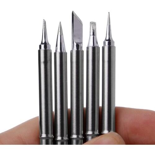 5pcs Soldering Tip Lead-Free Iron Tips Set T12-BL T12-K T12-ILS T12-BCI T12-D24 Welding Head For Hakko FX951 BAKON 950D 24V 75W