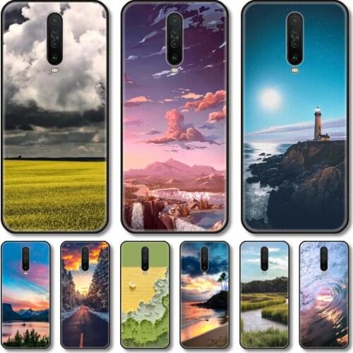 Sky scenery Phone Case For XiaoMi Redmi 10X 9 8 7 6 5 A Pro S2 K20 T 5G Y1 Anime Black Cover Silicone Back Pretty tpu