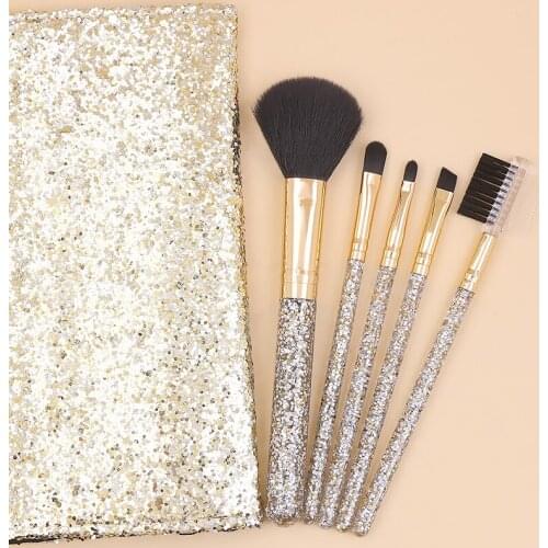Wholesale Makeup brush set portable eye shadow lip eyebrow brush beauty makeup tools eyelash comb