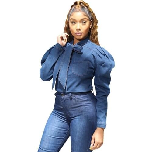 PLSIF Womens Denim Shirts