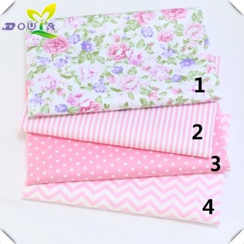 Pink, sweet princess, pure cotton nightwear dress fabric printing rose streak AB