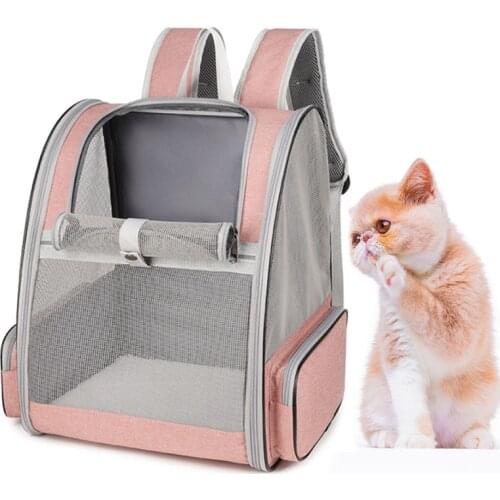 Pet Cat Carrier Backpack Breathable Cat Travel Outdoor Shoulder Bag For Cats Small Dogs Portable Backpack Carrying Pet Supplies