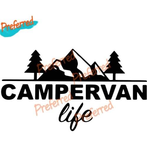 Personality Fashion Camper Van LIFE Vinyl Interesting Waterproof Car Sticker