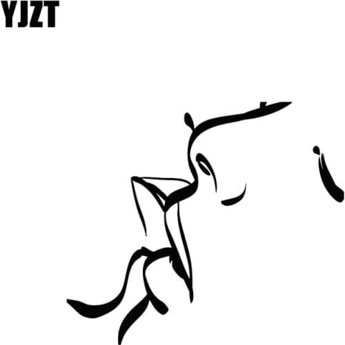 YJZT 10.6*9.3CM Abstract Kissing Smart Lady Decal Black/Silver Popular Artistical Style Car Sticker Vinyl C20-1150