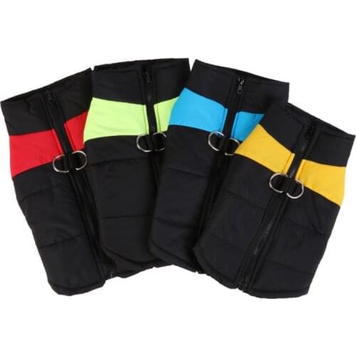 Winter Warm Pet Dog Vest Clothes Goods Waterproof Zip-up Coat Jacket For Small Dogs Puppy Cat Raincoat Ropa Para Perros S-4XL
