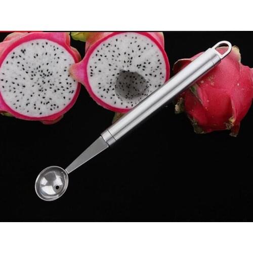 1PC 304 Stainless Steel Ice Cream Dig Ball Scoop Spoon DIY Assorted Cold Dishes Tool Watermelon Fruit Carving Baller KX 276