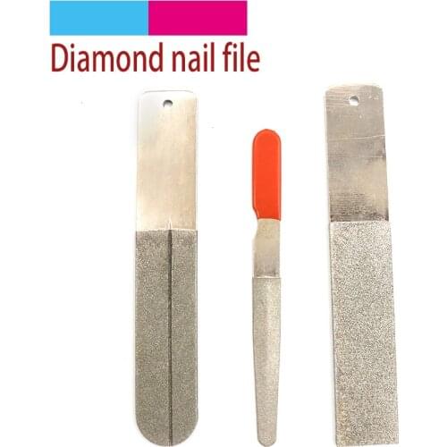 1pcs Household Electroplated Diamond Metal Nail File Stainless Steel Feet Nail File Pedicure Manicure Grinding Abrasive Tools