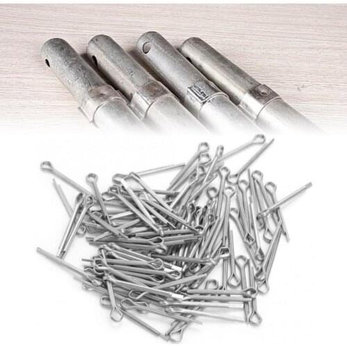 150Pcs Stainless Steel Sliver Split Cotter Pins R-shaped Fixings Assorted Sizes Link Split Cotter Pins with Box for Car Garage