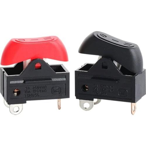 2PCS AC 250V 6A / AC125V 10A 3 Positions 3 Pins Terminal DPDT Rocker Switch KCD15-103 RK2-33 for Hair Dryer