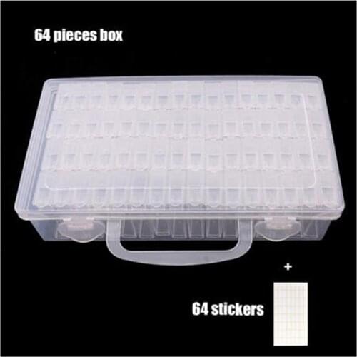 Diamond Painting Accessories 64 Slot Colorful Plastic Bottles Holder Diamond Mosaic Cross Stitch Tools Organizer Yc999