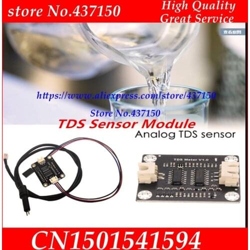 DC 3.3-5.5V Water Conductivity Analog TDS Sensor Module Tester Liquid Detection Water Quality Monitoring Meter for Arduino