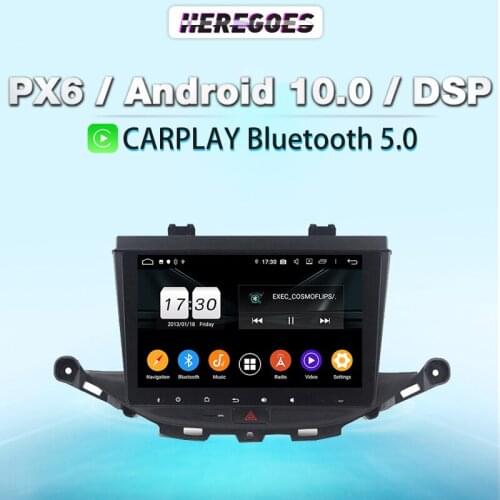 Carplay 9 inch DSP PX6 Android 10.0 4G+64GB Car DVD Player Navigation GPS Multimedia Stereo Radio For Opel ASTRA K 2016 2017