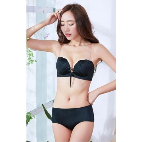 Thyme Fashion Shell Bra Women Solid Push Up Bra Adjustable 3/4 Wire Free Bralette Comfort Shell Underwear Women Lingerie