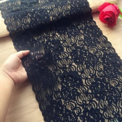 30cm wide black and white elastic lace openwork lace skirt tube top hem clothing accessories