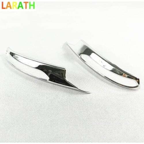 For Renault Kadjar 2016 2017 2018 Car body ABS chrome back rear view Rearview Side Mirror Cover stick trim frame lamp hood 2pcs