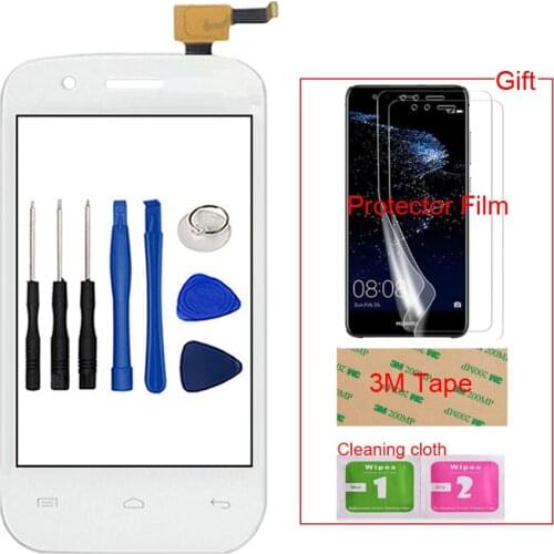 Mobile Phone Front Touch For Explay N1 Touch Screen Glass Digitizer Panel Lens Sensor Capacitive + Free Protector Film Tape