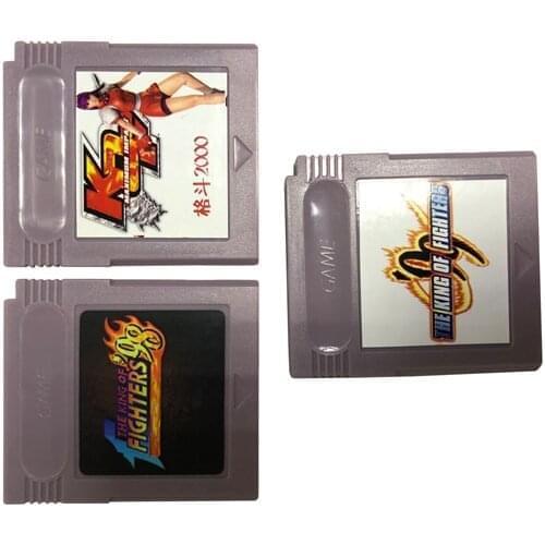 10 pcs a lot For GB The King of Fighters 98 99 2000 Video Game Cartridge Console Card Gray Shell