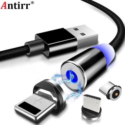 Round Magnetic Cable plug 8 Pin Type C Micro USB C Plugs Fast Charging Phone Magnet Charger Plug For iPhone 1m line chargering
